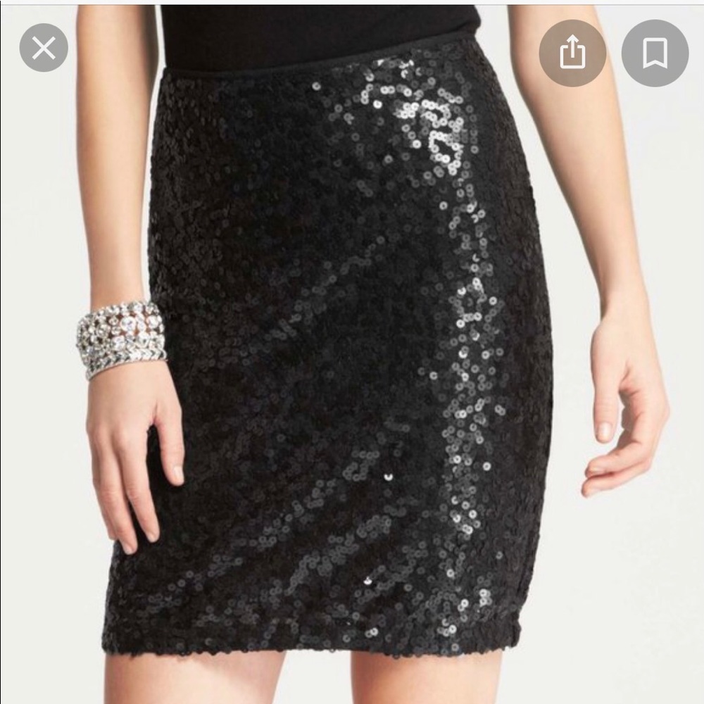 Ann Taylor Sequin Short Skirt